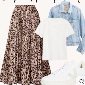 Loft Leopard Print Women's Skirt